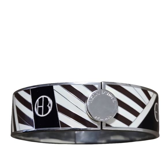 Henri Bendel Geometric Hinged Bangle-EUC - Picture 6 of 7